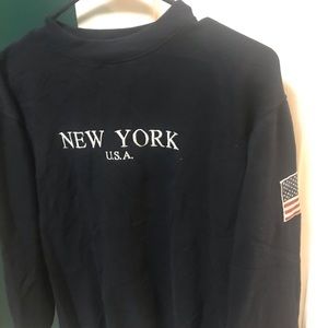 Brandy Melville New York Navy Sweater
